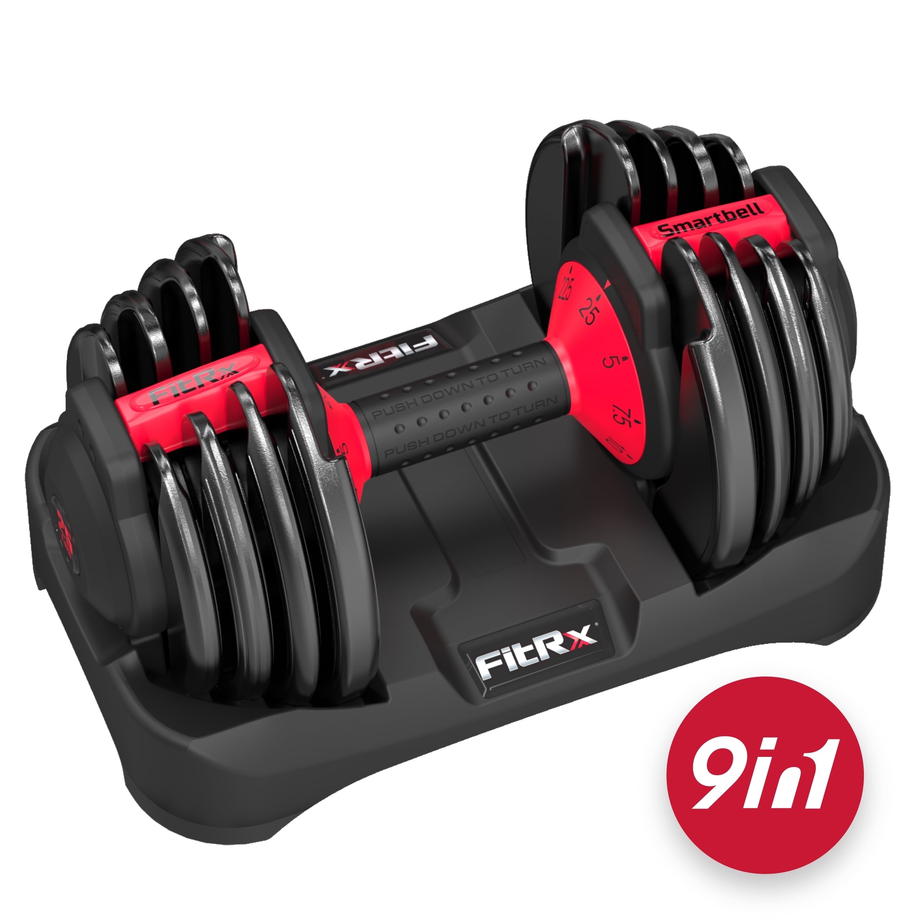 Smartbell, 25Lbs. Quick-Select 9 in 1 Adjustable Dumbbell