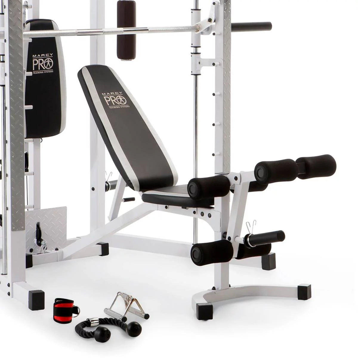 Combo All in One Full Body Home Gym Workout Equipment, White